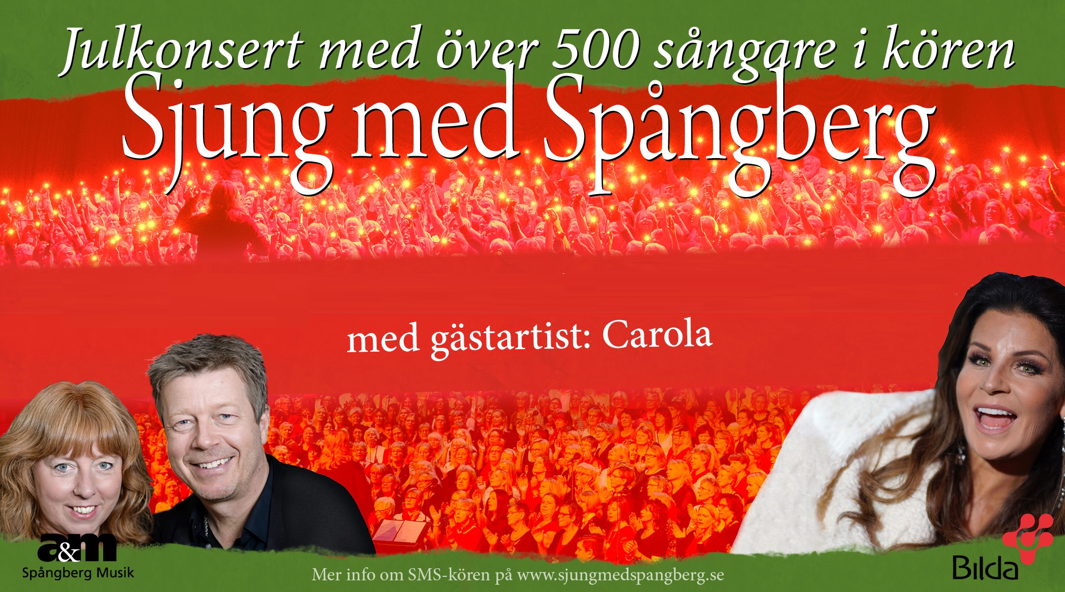 Julkonsert med Sjung med Spångberg och Carola