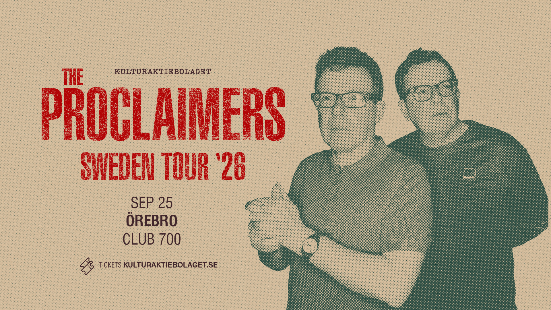 The Proclaimers Sweden Tour '26