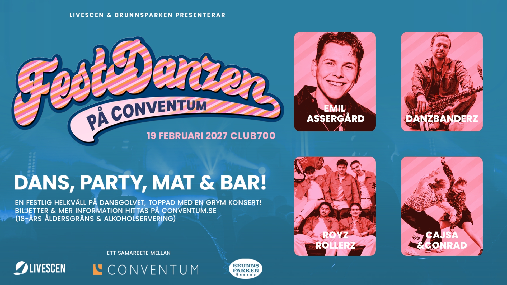 FESTDANZEN PÅ CONVENTUM - framflyttat till 19 februari 2027!